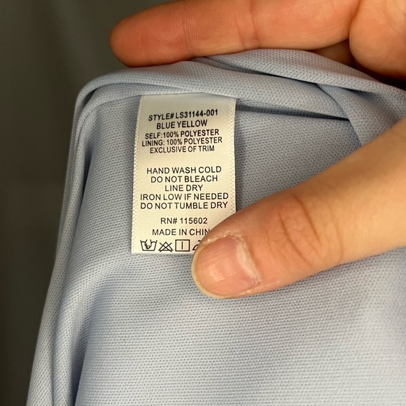 NWT All in favor floral crinkle midi skirt in‎ blue/white/yellow size XL - Picture 3 of 10